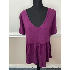 Terra & Sky Purple Blouse Size 0X